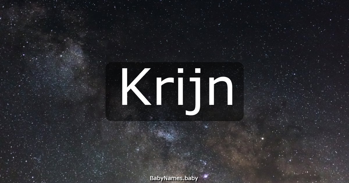 Krijn