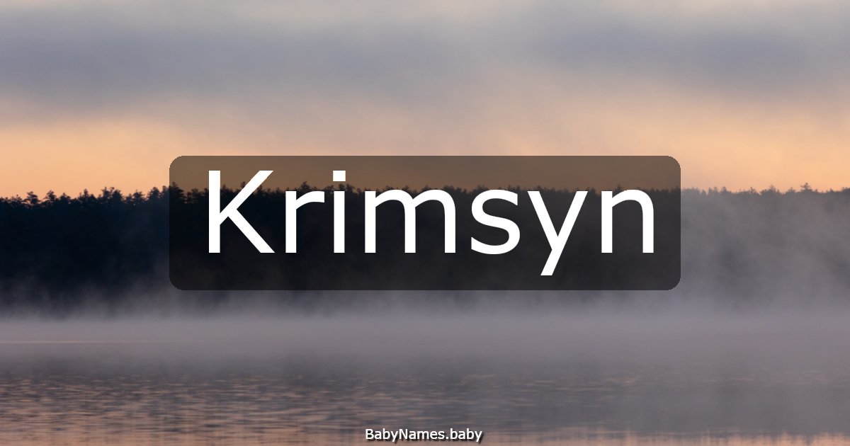 Krimsyn