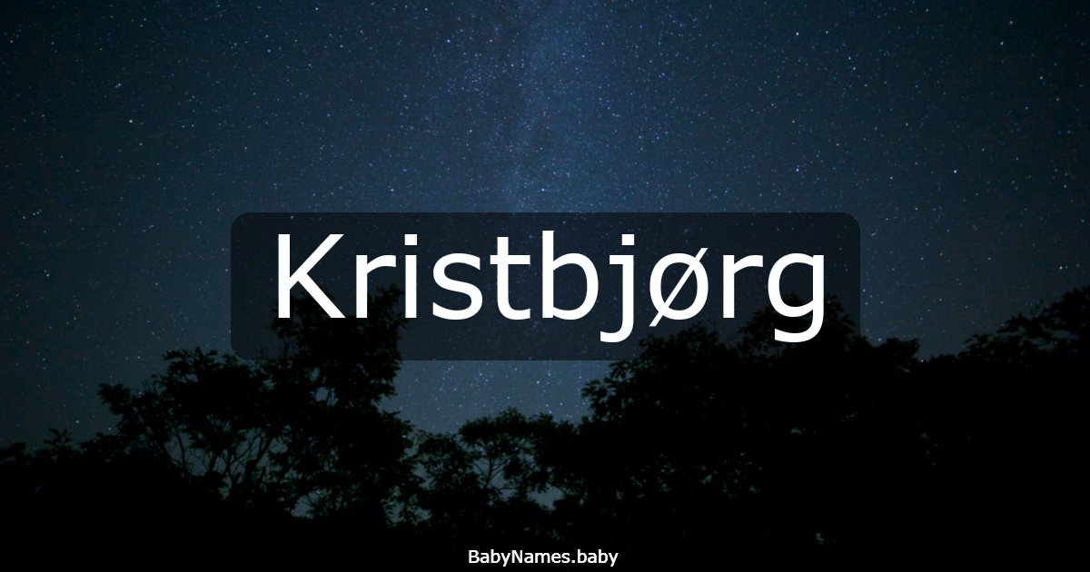 Kristbjørg
