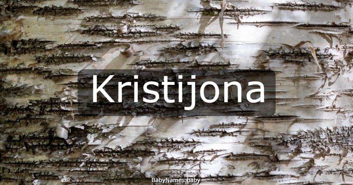 Kristijona