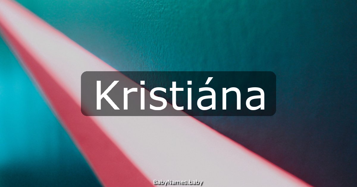 Kristiána