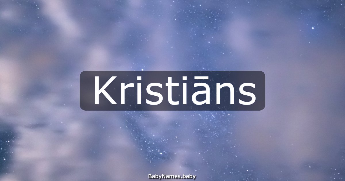 Kristiāns