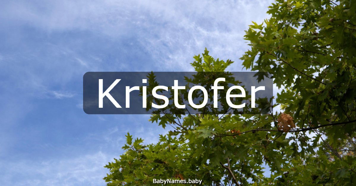 Kristofer