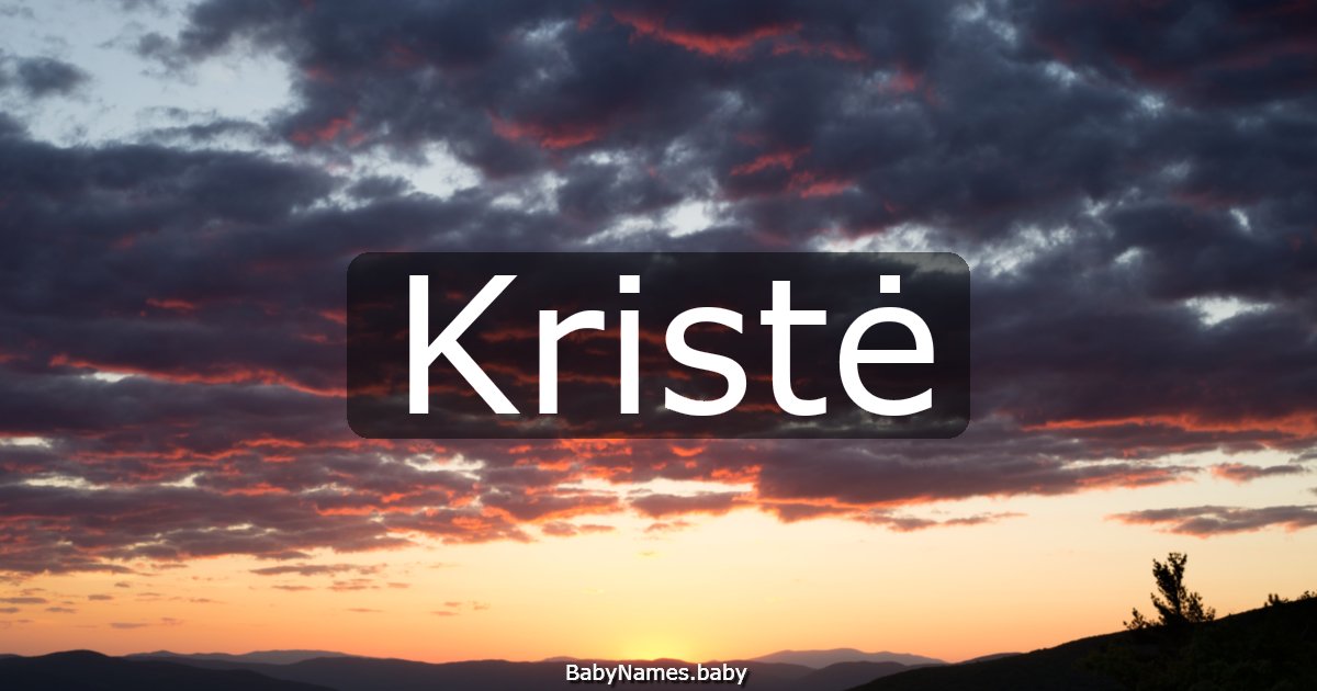Kristė