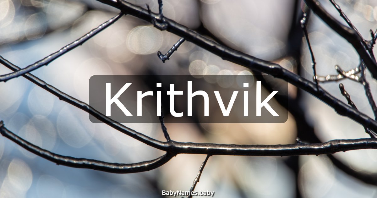Krithvik