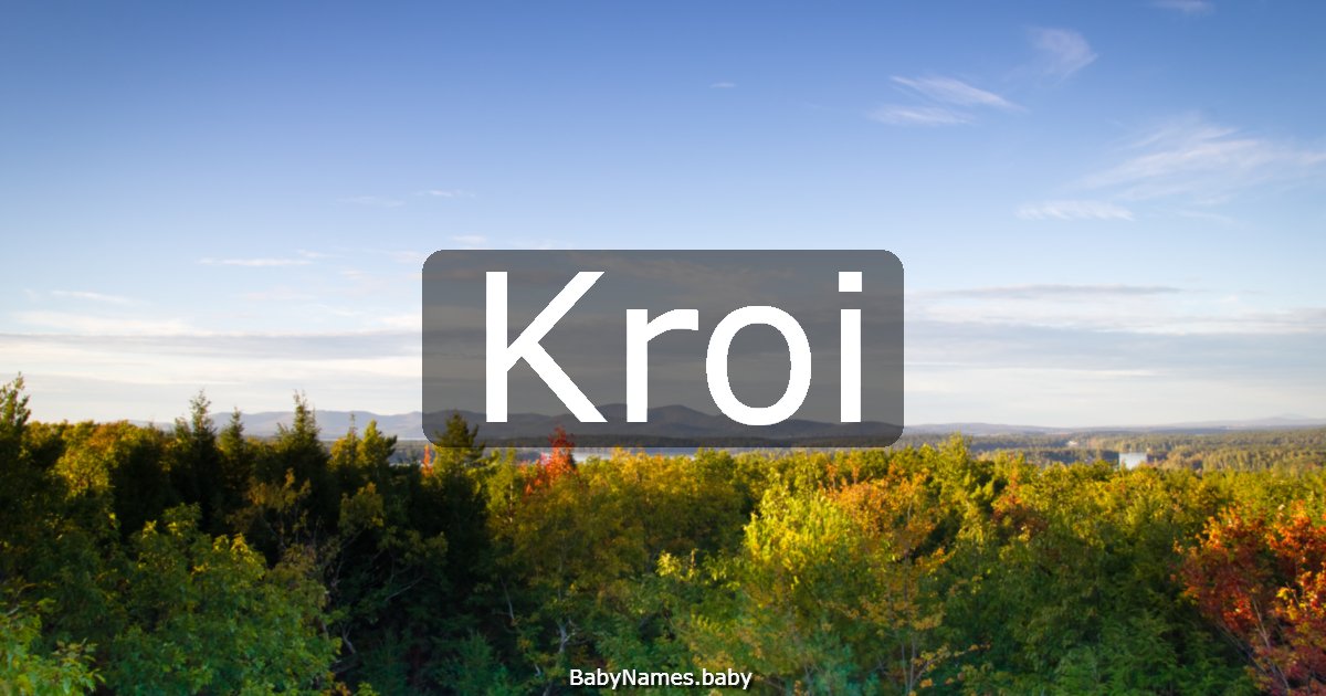 Kroi