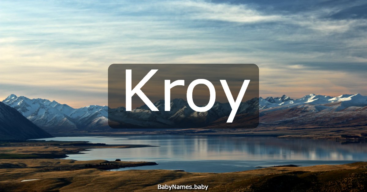 Kroy