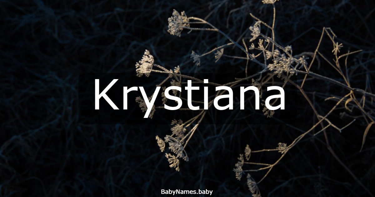 Krystiana
