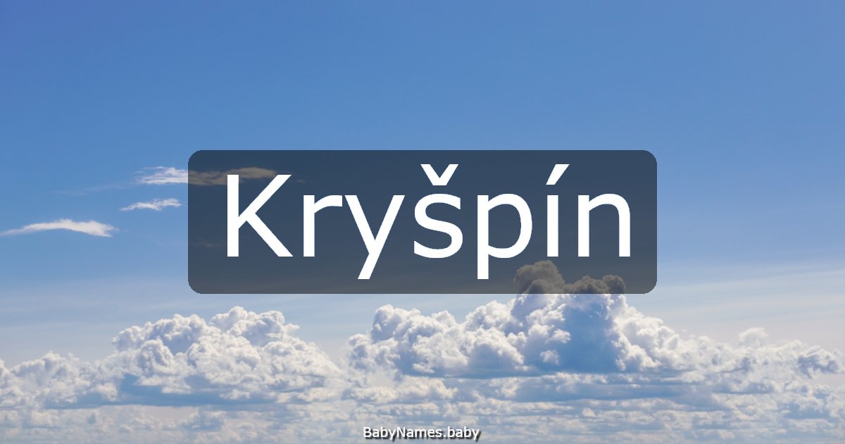 Kryšpín