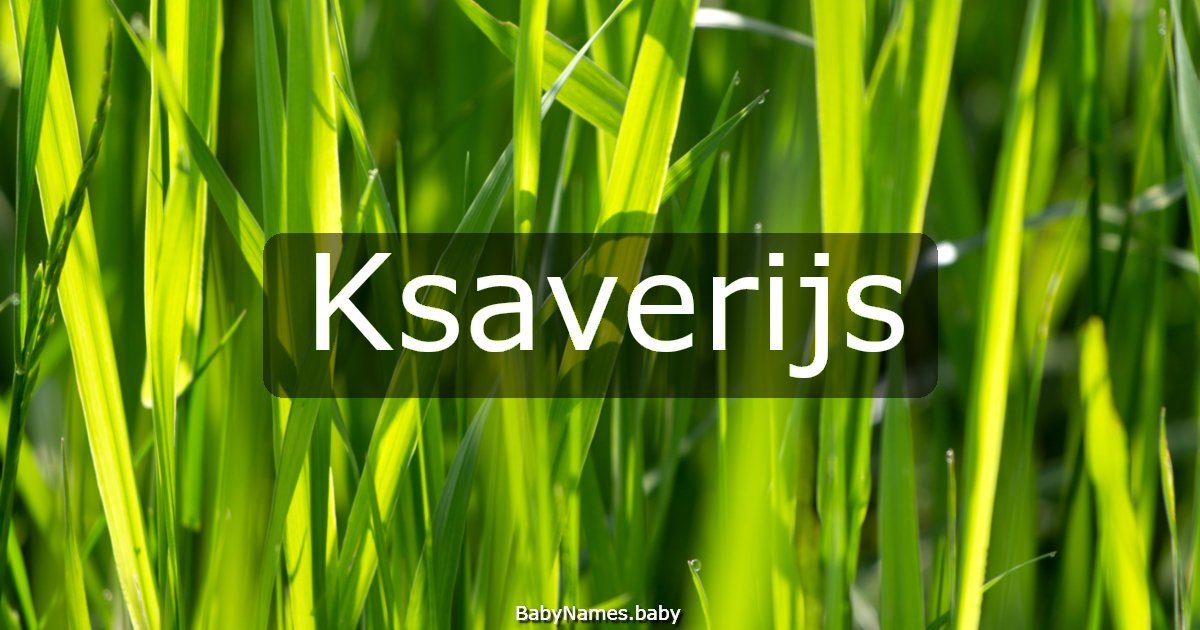 Ksaverijs