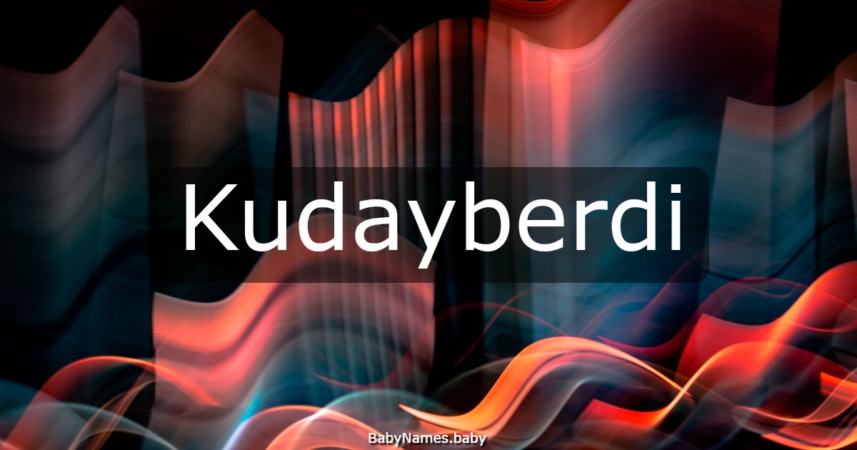 Kudayberdi