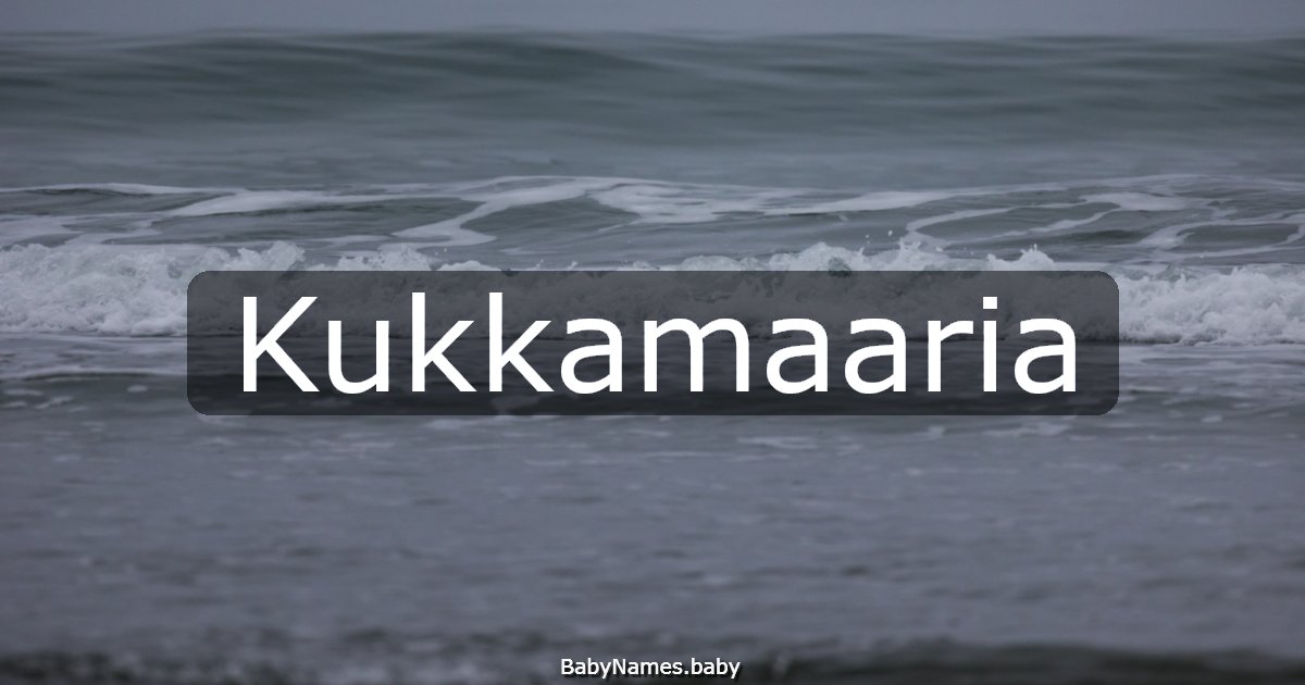 Kukkamaaria