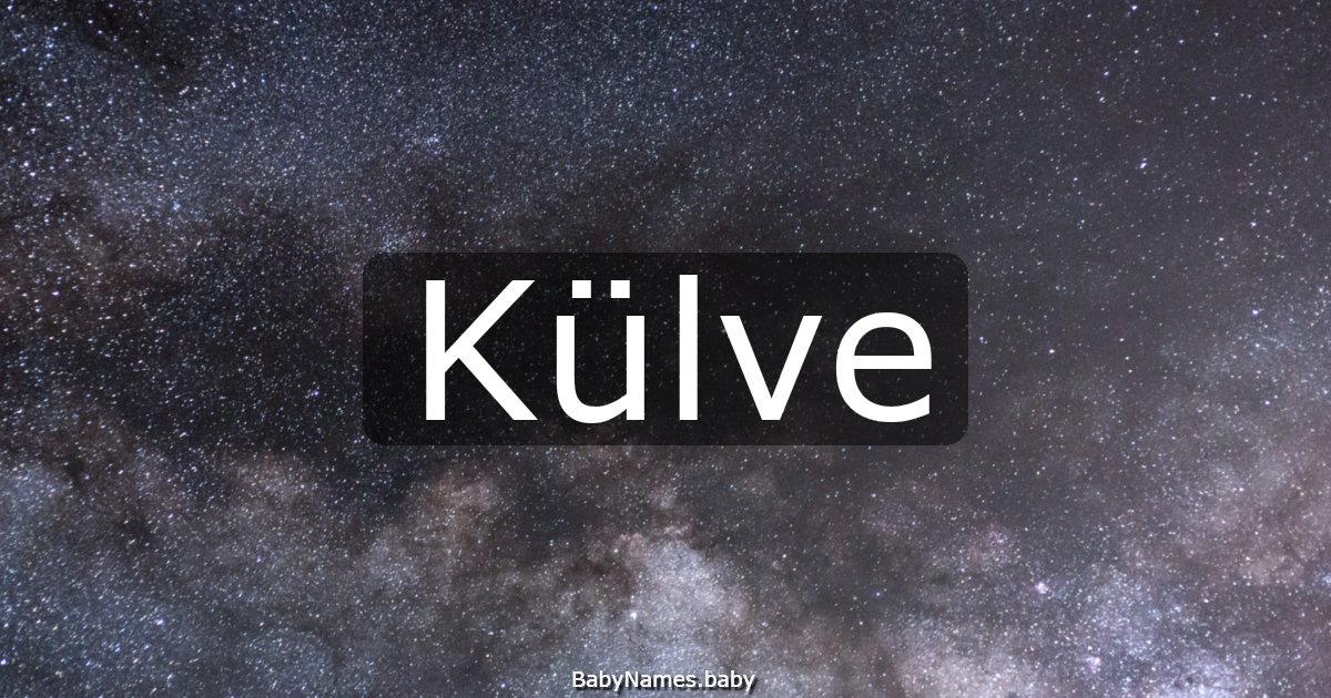 Külve