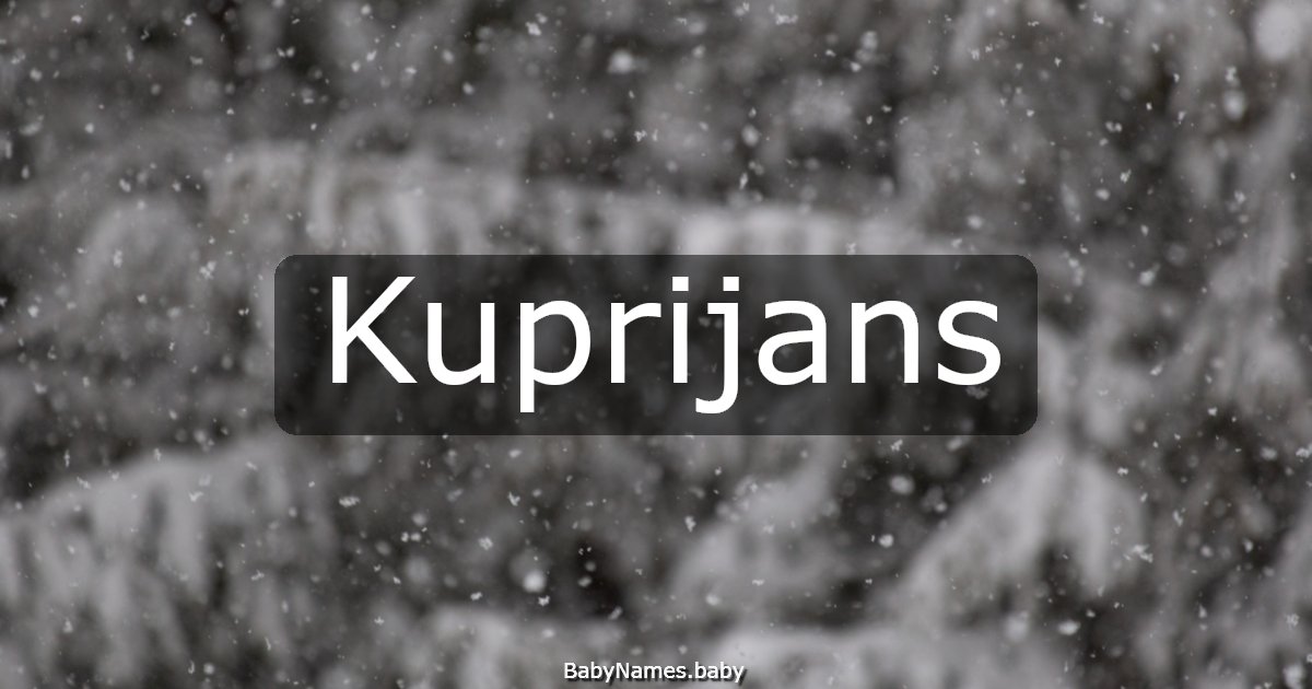 Kuprijans