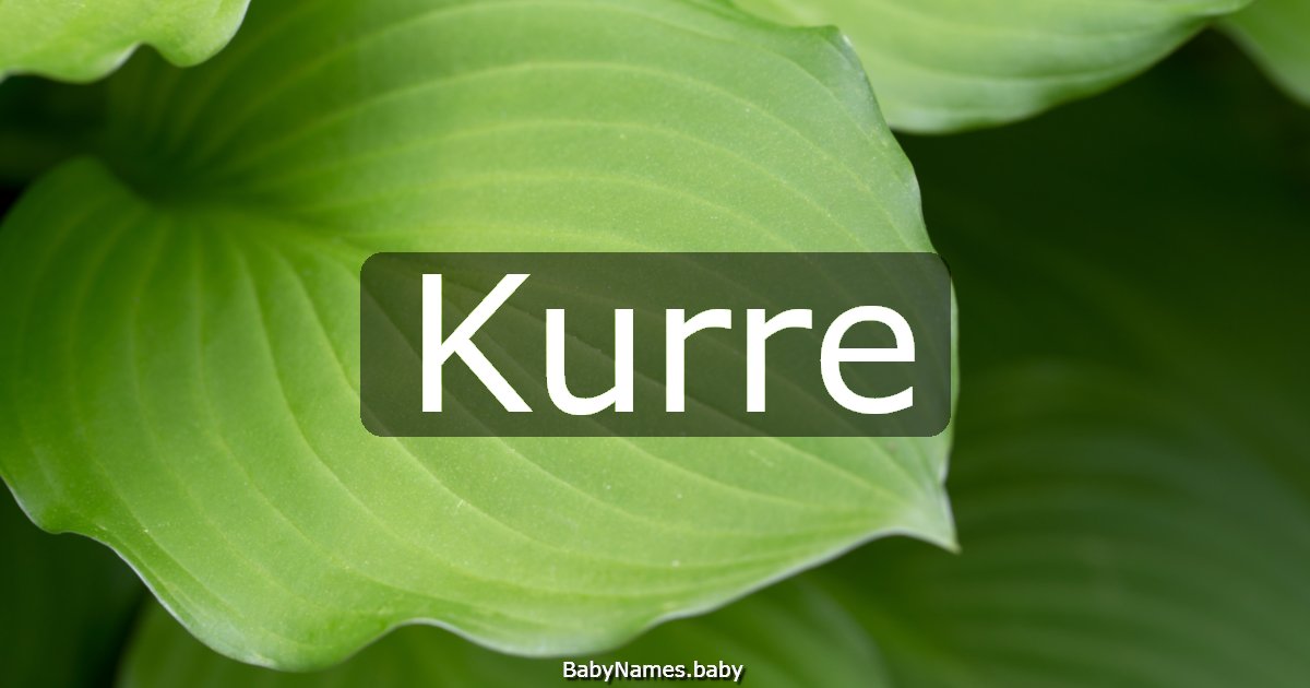 Kurre