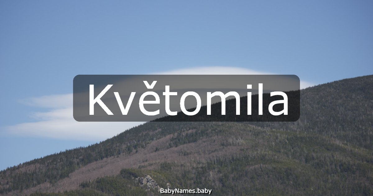 Květomila