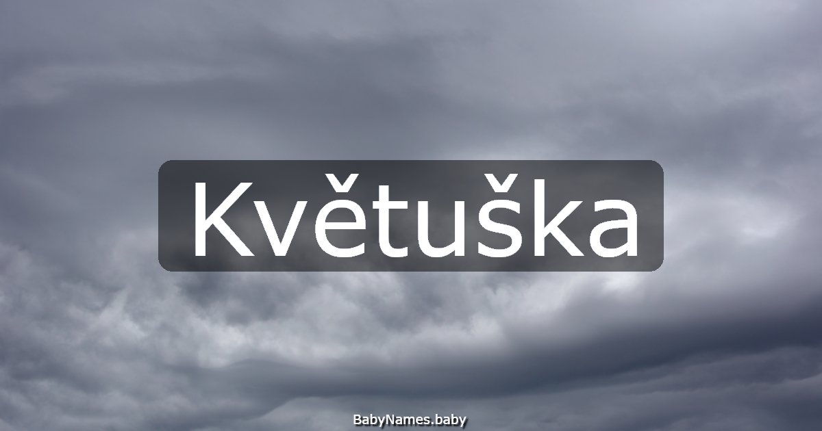 Květuška