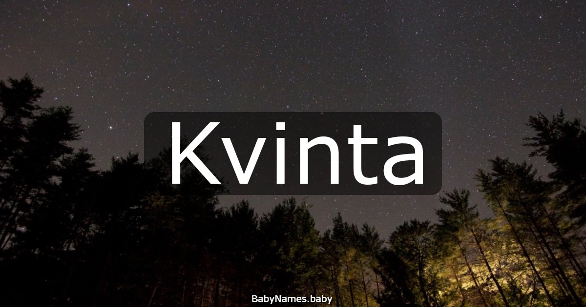 Kvinta
