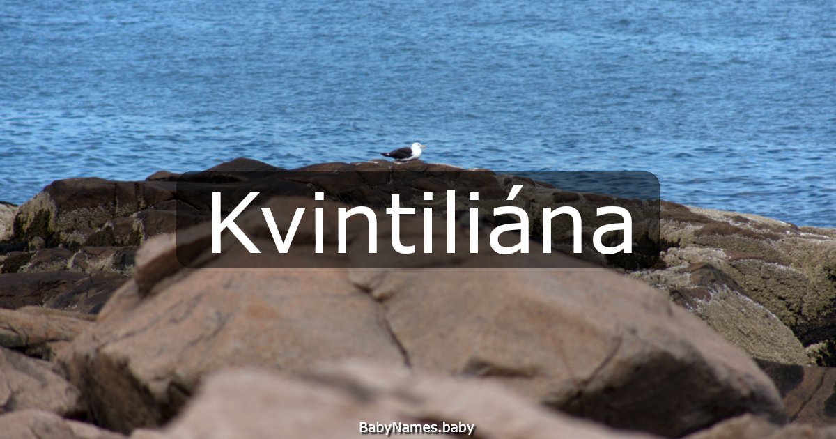 Kvintiliána