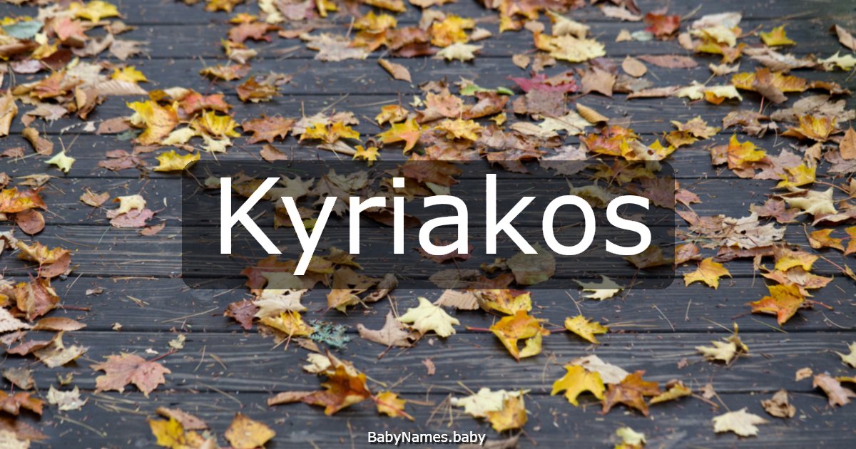 Kyriakos