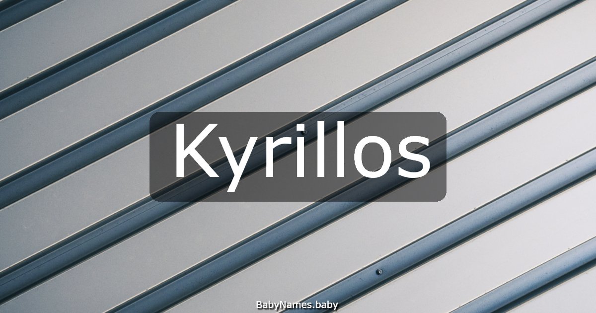 Kyrillos