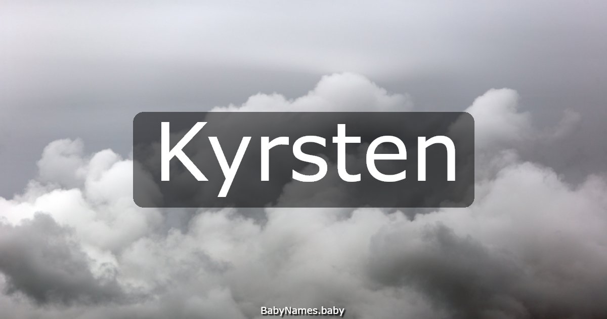 Kyrsten