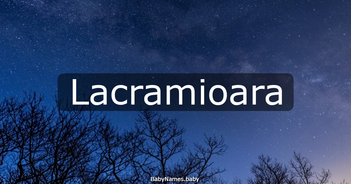 Lacramioara