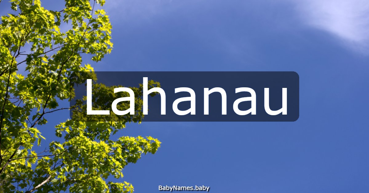 Lahanau