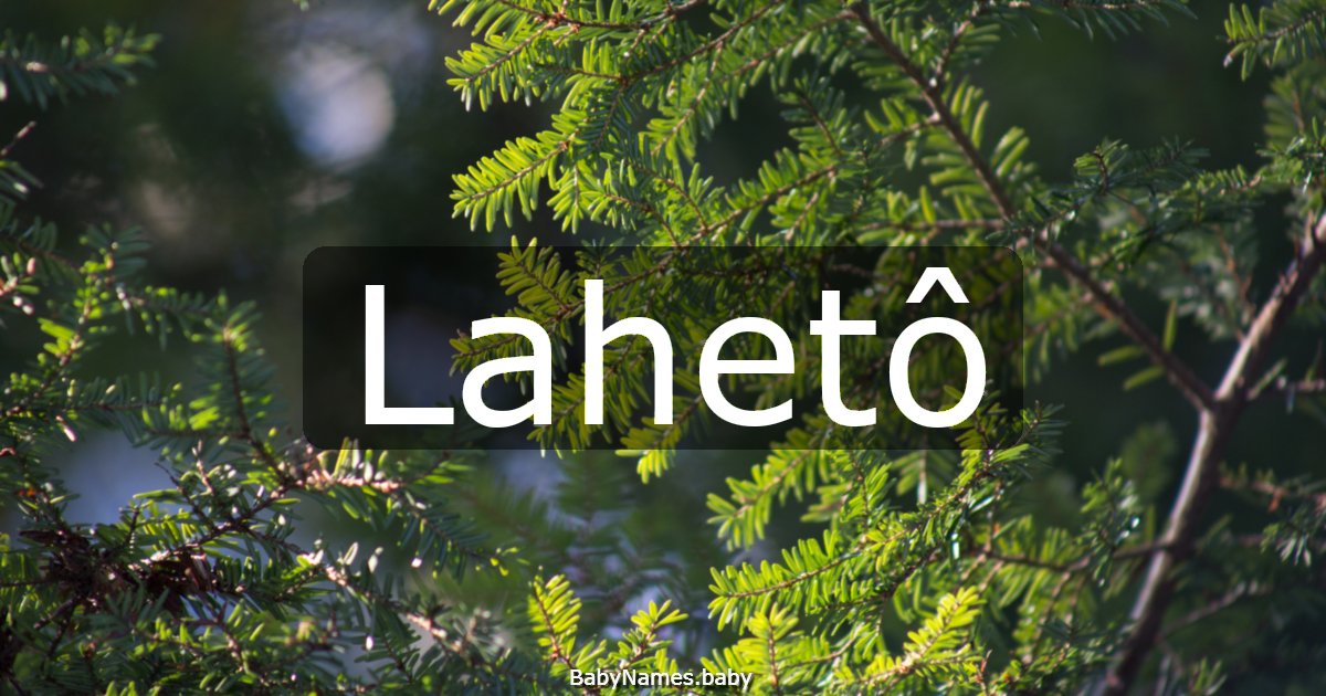 Lahetô