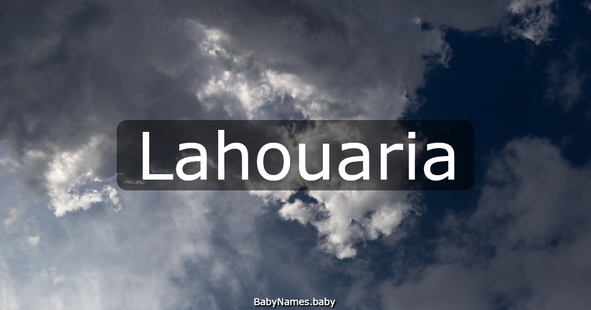 Lahouaria