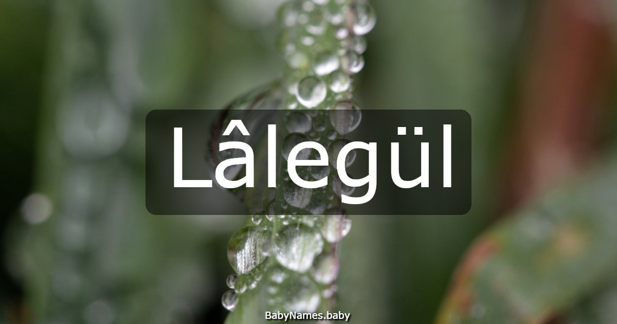 Lâlegül