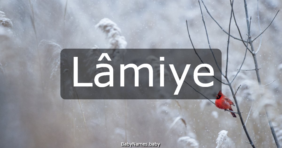 Lâmiye