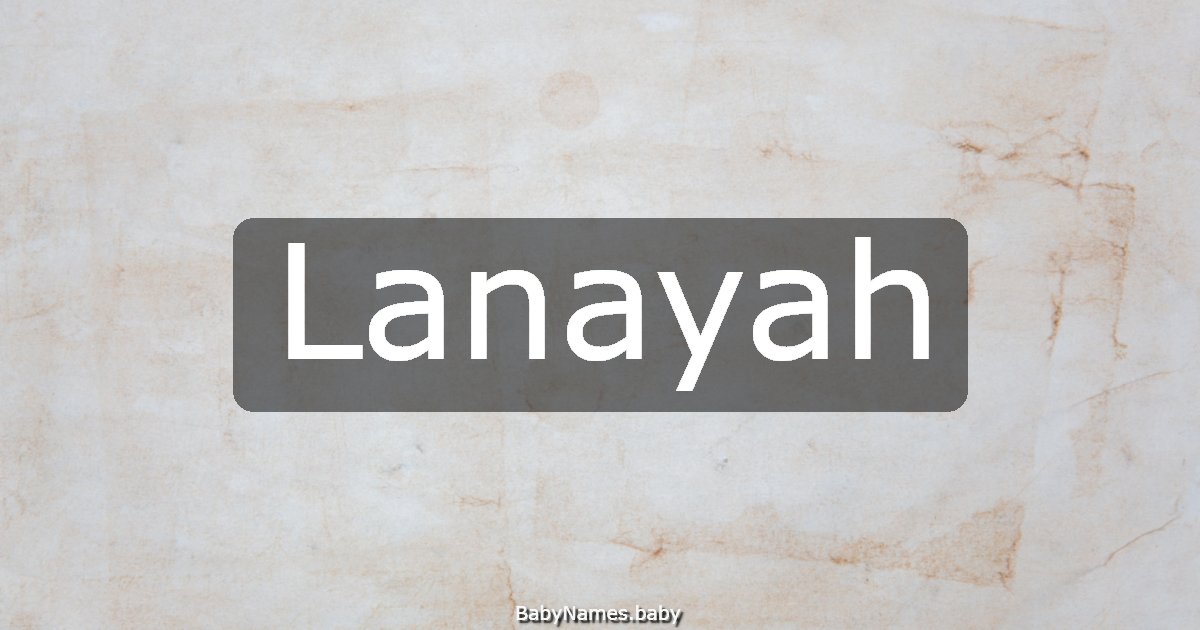 Lanayah