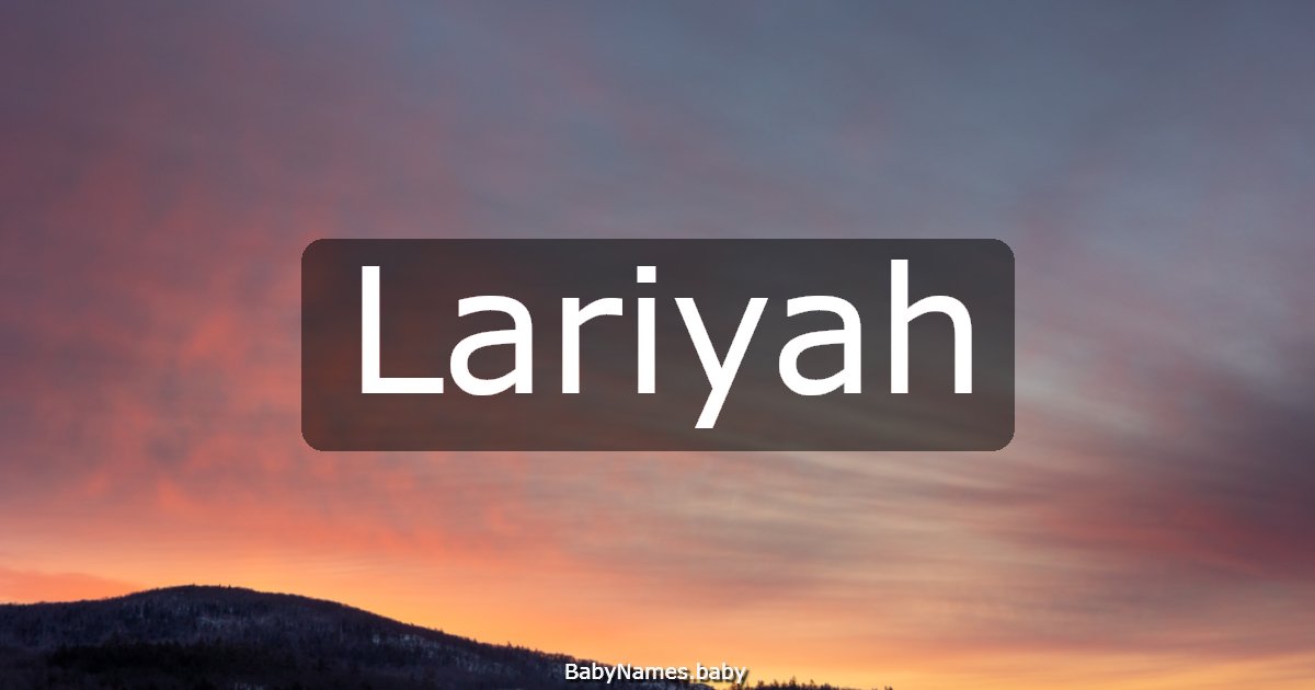 Lariyah