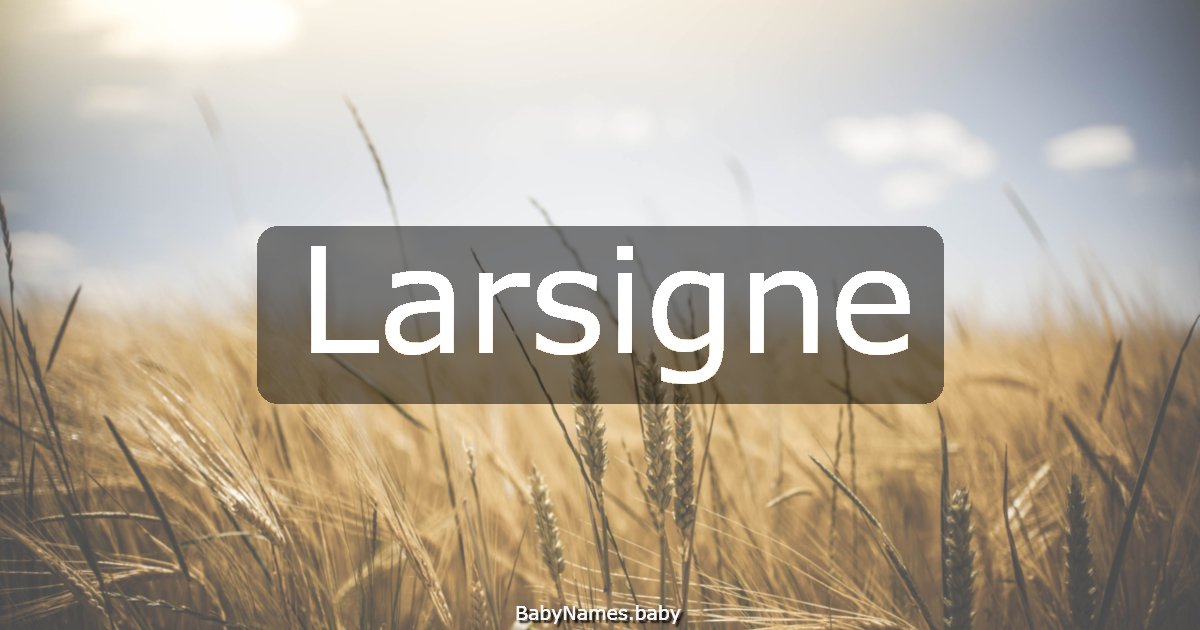 Larsigne