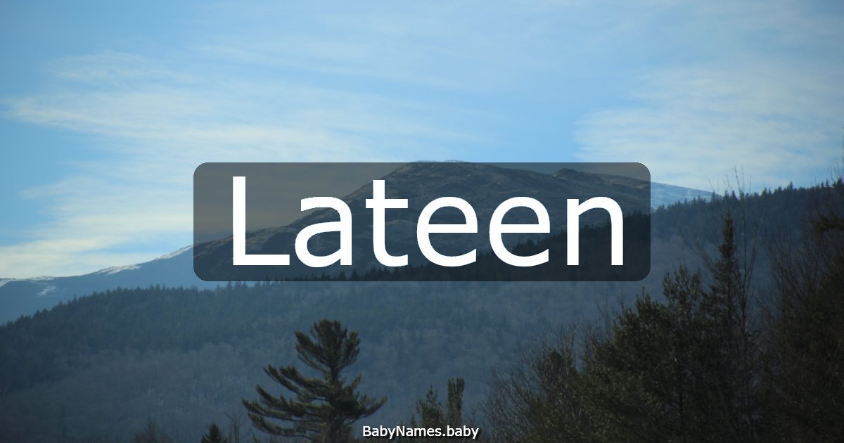 Lateen