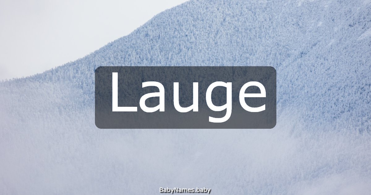 Lauge