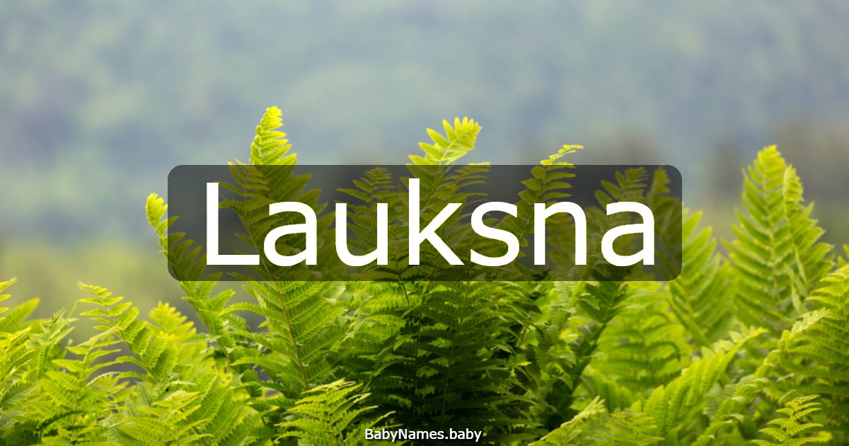 Lauksna