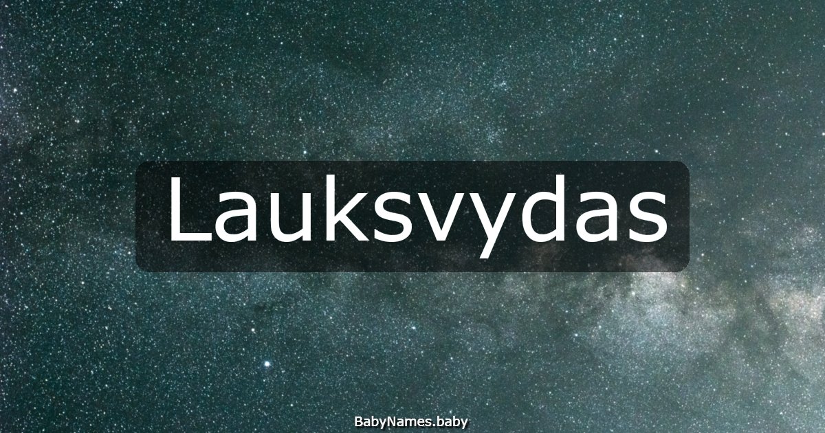 Lauksvydas