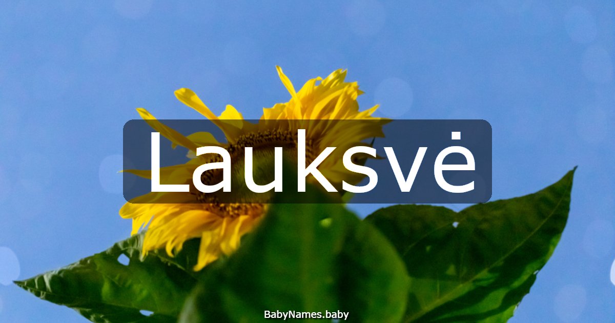 Lauksvė