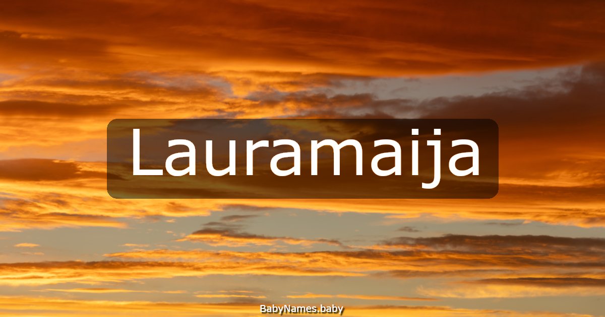 Lauramaija