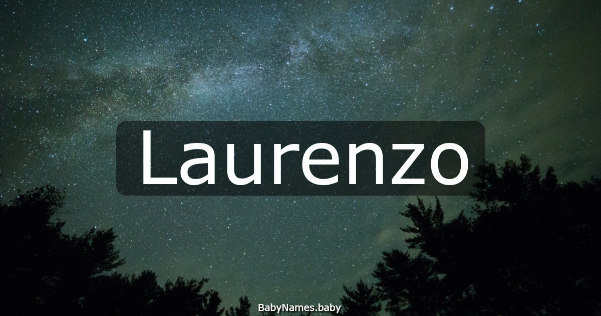 Laurenzo