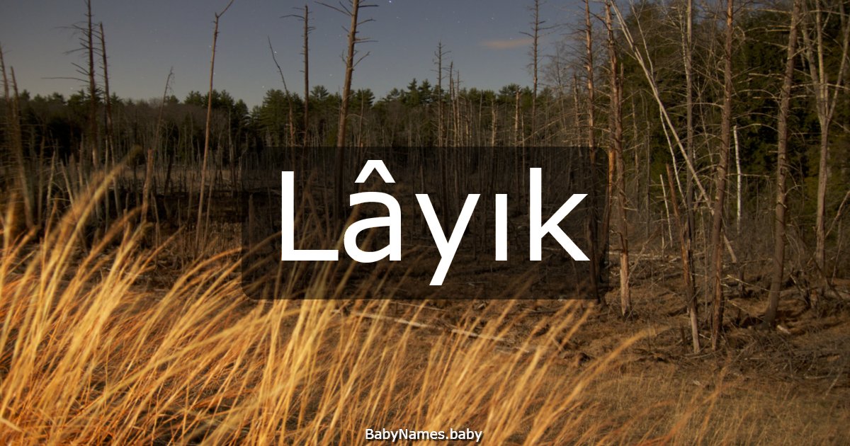 Lâyık