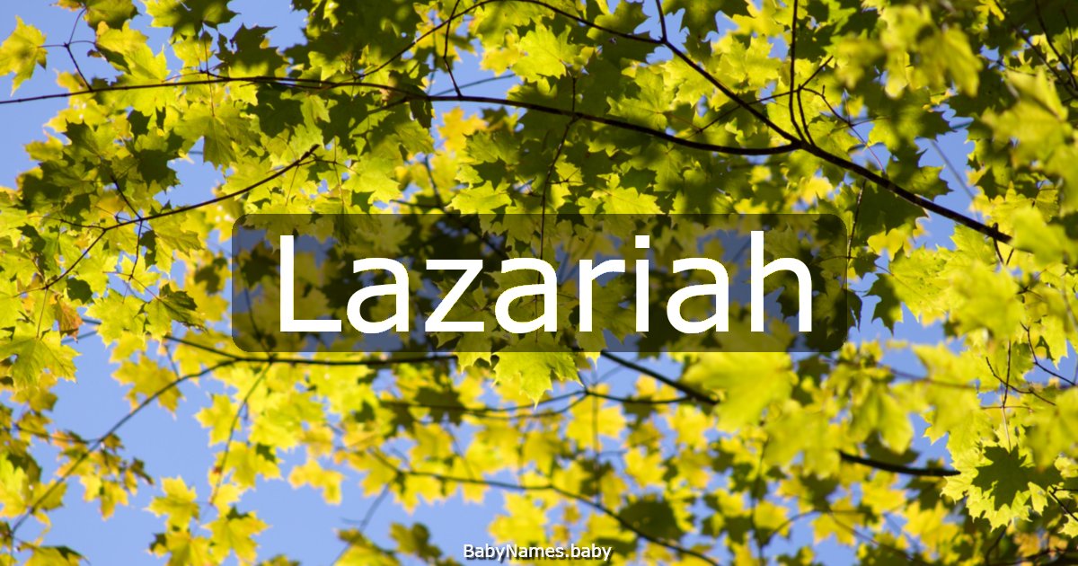 Lazariah