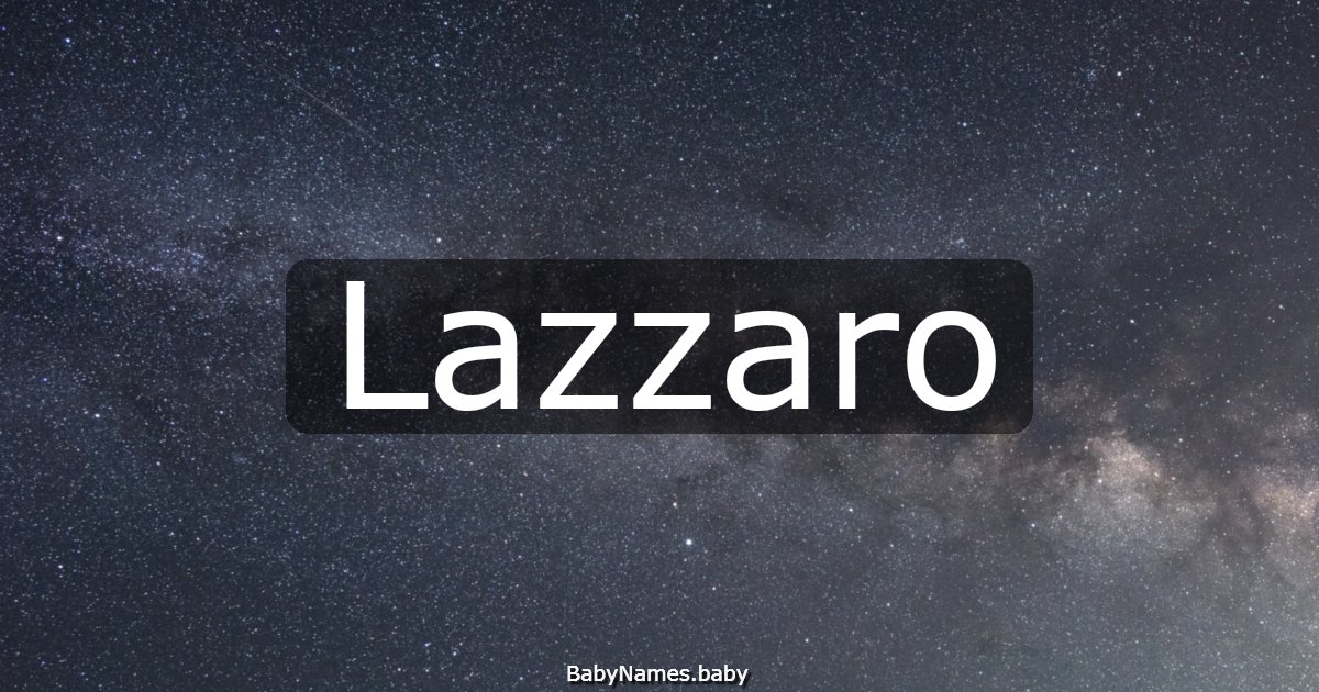 Lazzaro