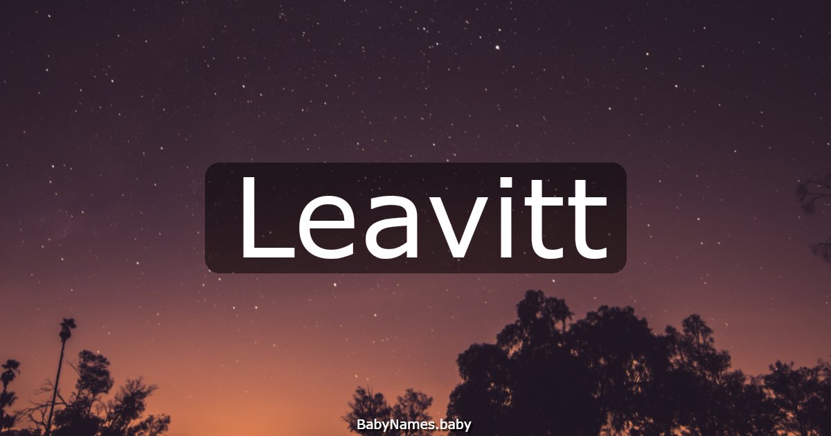 Leavitt