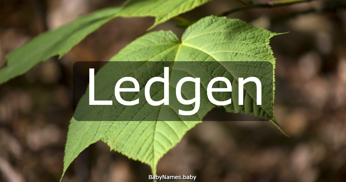 Ledgen