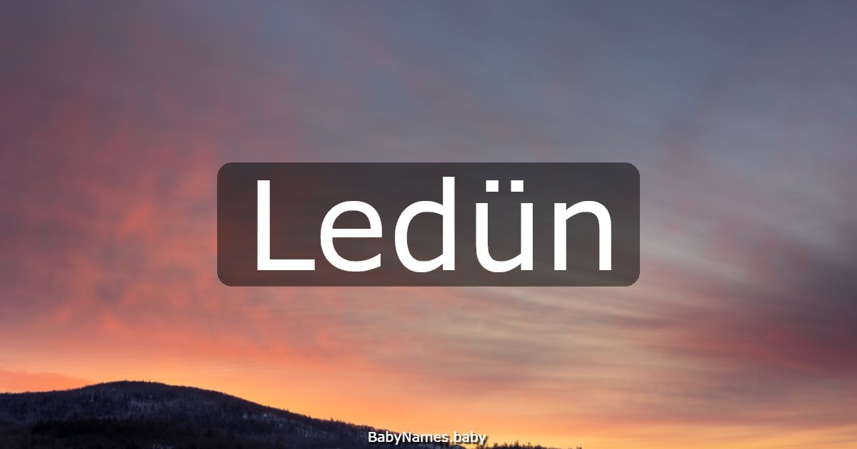 Ledün