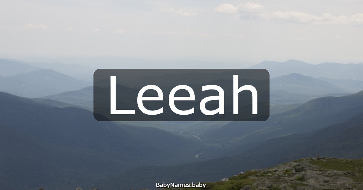 Leeah