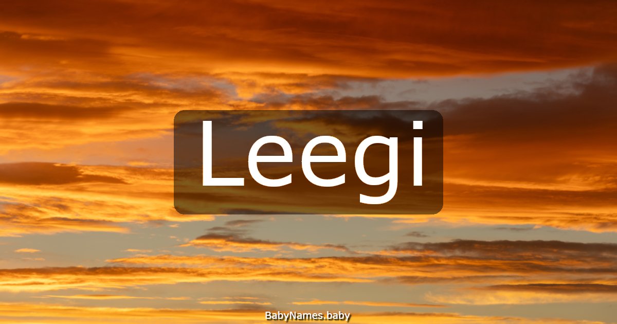 Leegi